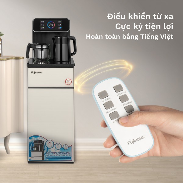 Cây nước nóng lạnh kết hợp bàn pha trà, caffe Fujihome TBD22